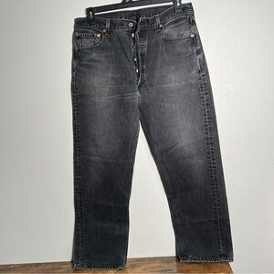 Levi's Dark Gray Straight Jeans